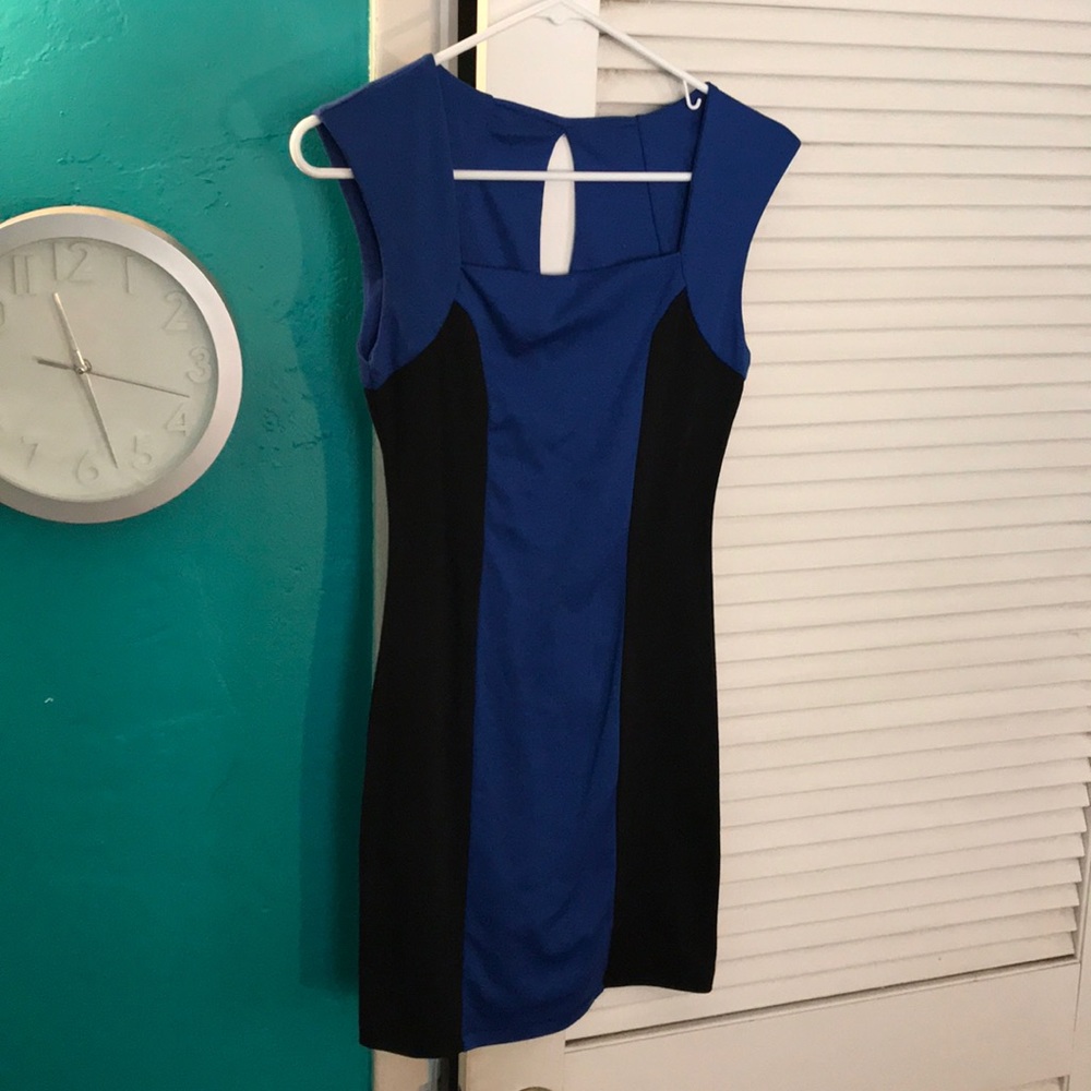 Tight fitting dress.